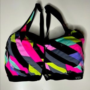 VSX sports bra with inner zipper closure 32DD